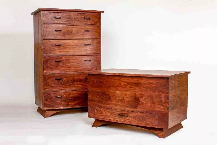 chest of drawers and blanket chest