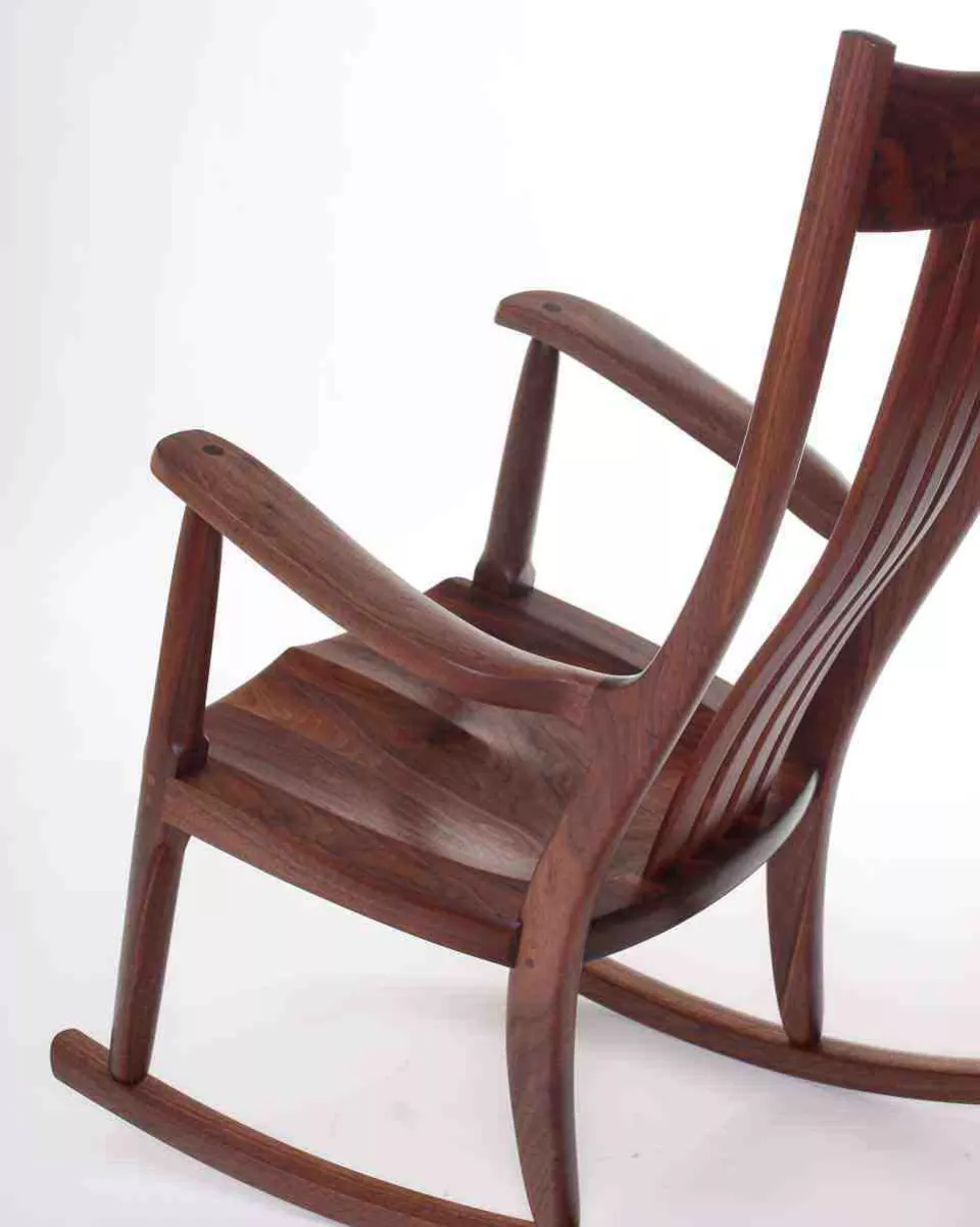 sculptural view of our rocking chair