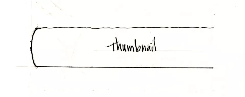 drawing of tabletop thumbnail edge