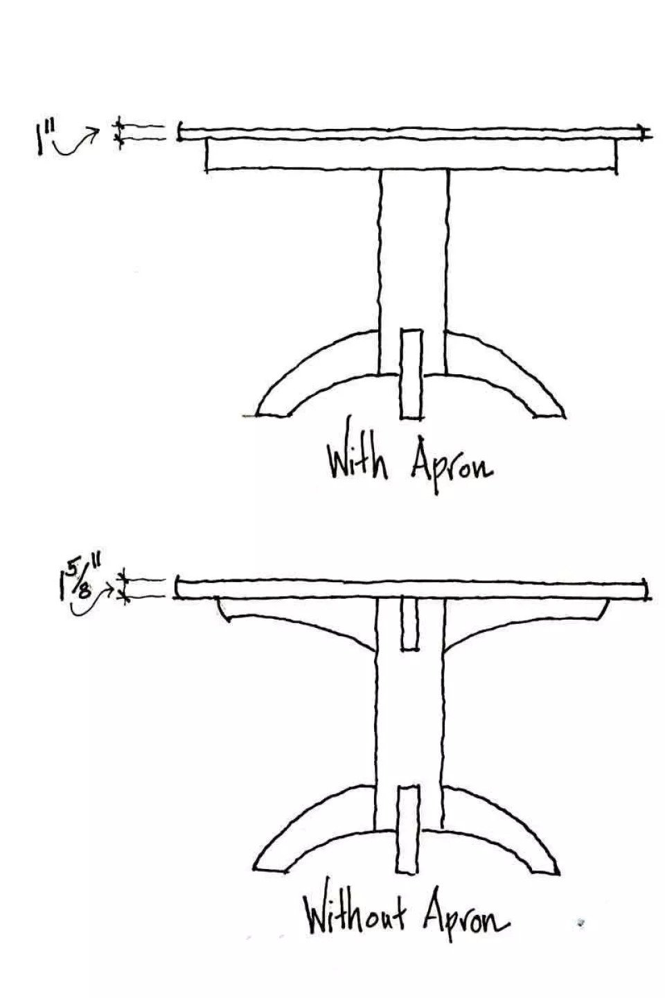 Mendelsohn pedestal table dimension drawings