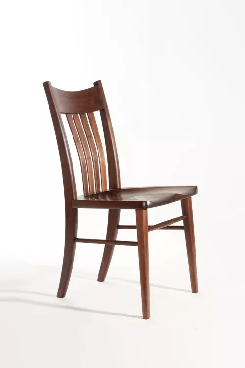 Williams side chair, front quarter view,