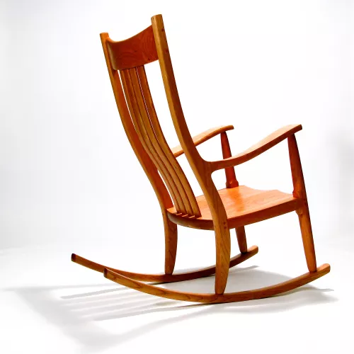 handcrafted, comfortable rocking chair