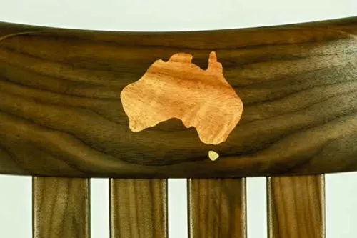 Rocking chair inlay, Australian and Tasmania