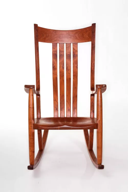 mesquite rocking chair front view