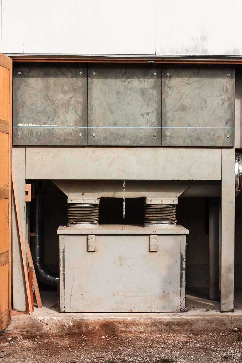 bag house collection bin