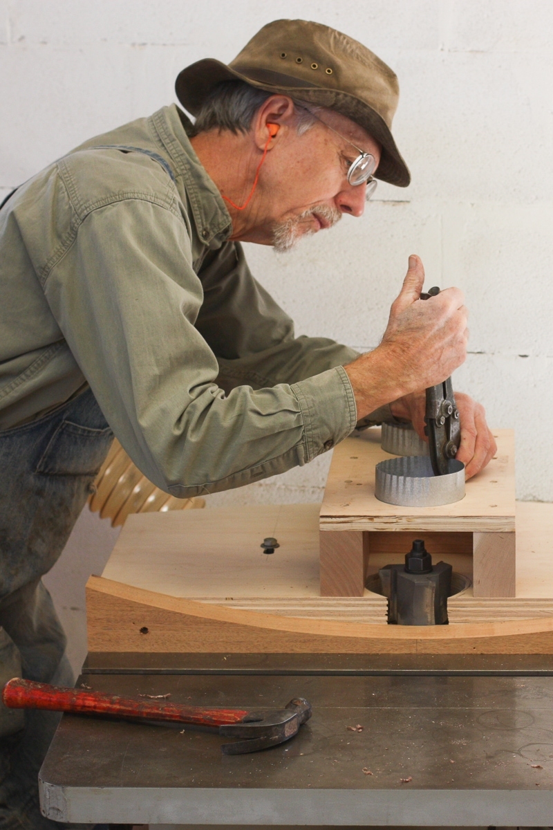 Gary working sheetmetal