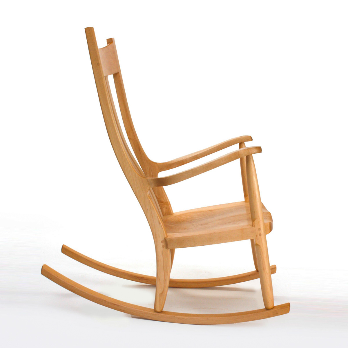 Maple rocker studio side view
