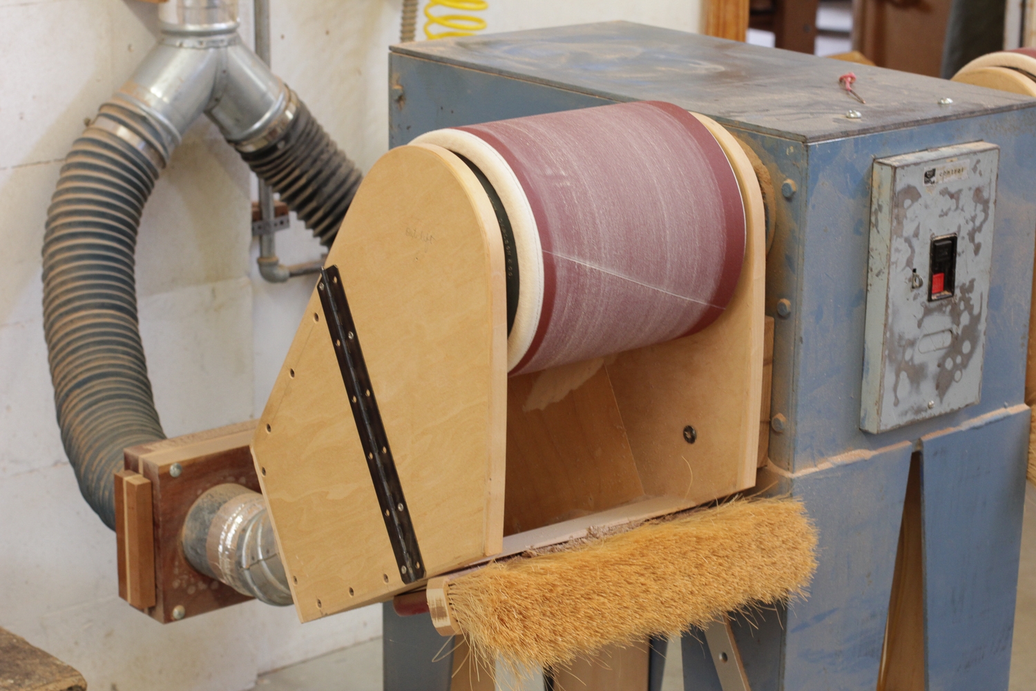 pump sander dust collection hood