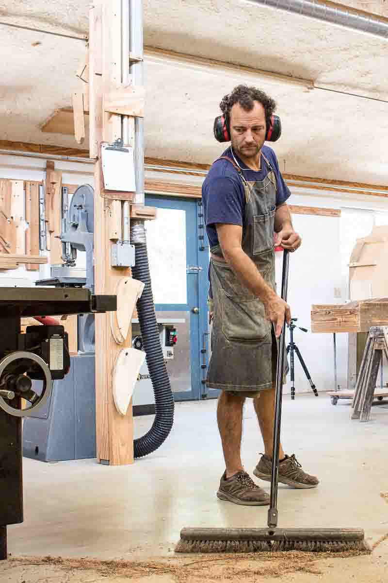 Will sweeping the shop floor