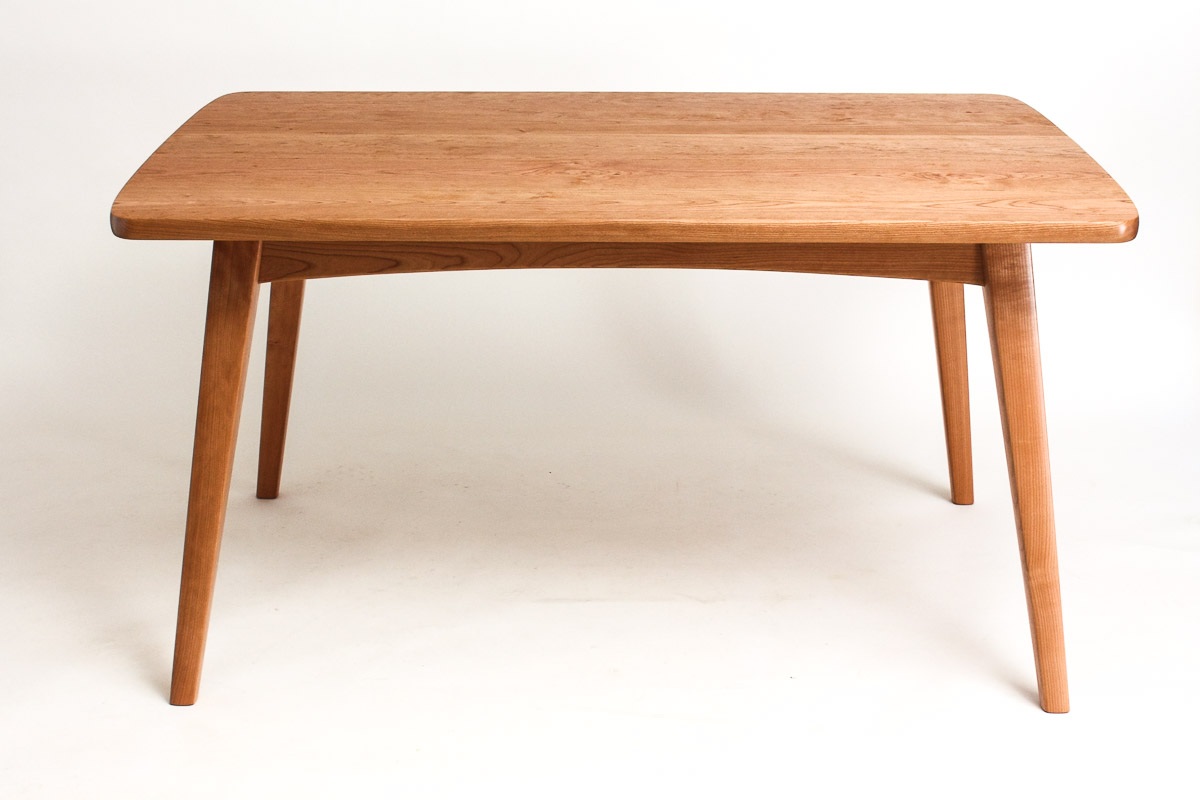 Mason Table in cherry side view