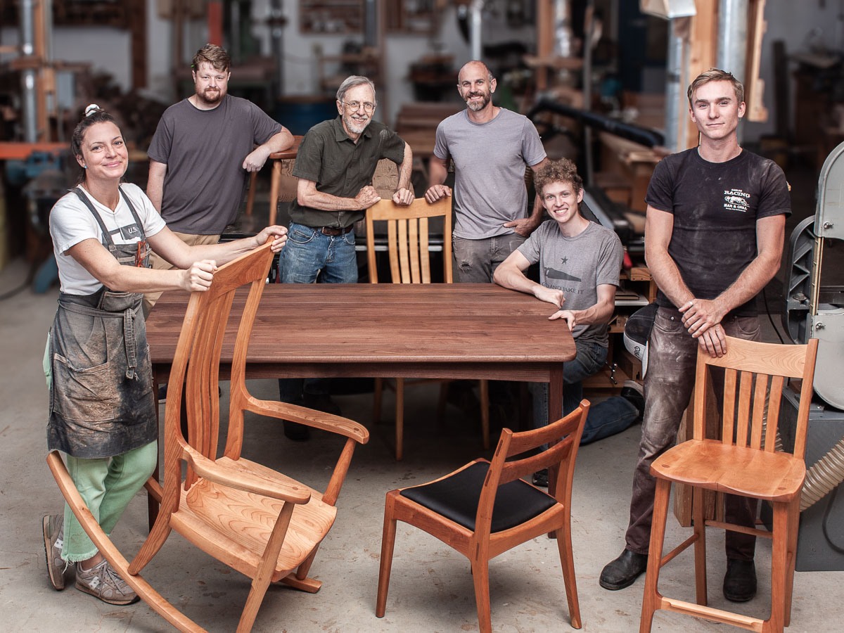 The Company in the Shop with Our Furniture