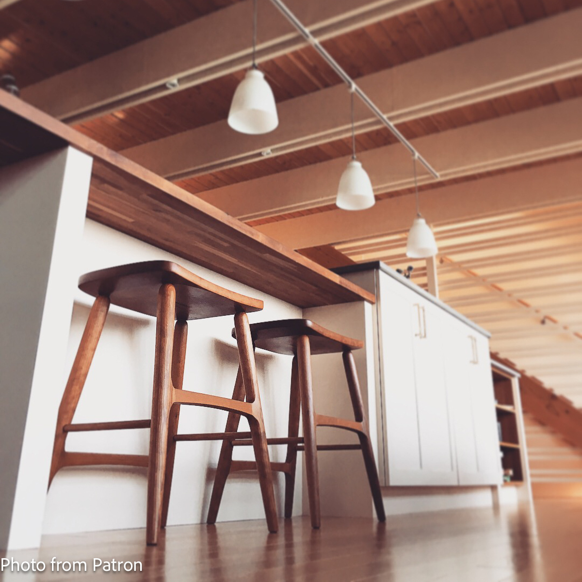 barstools low angle view