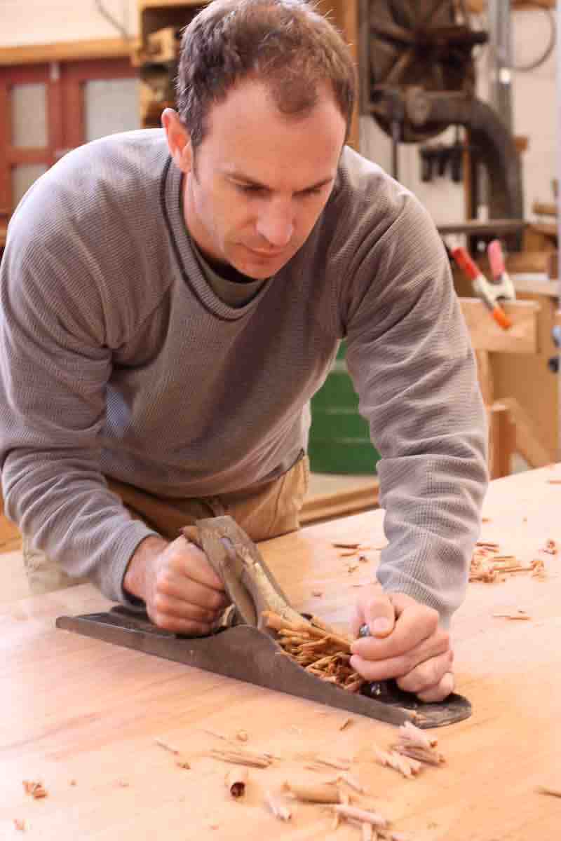 Austin planing tabletop with the jointer plane